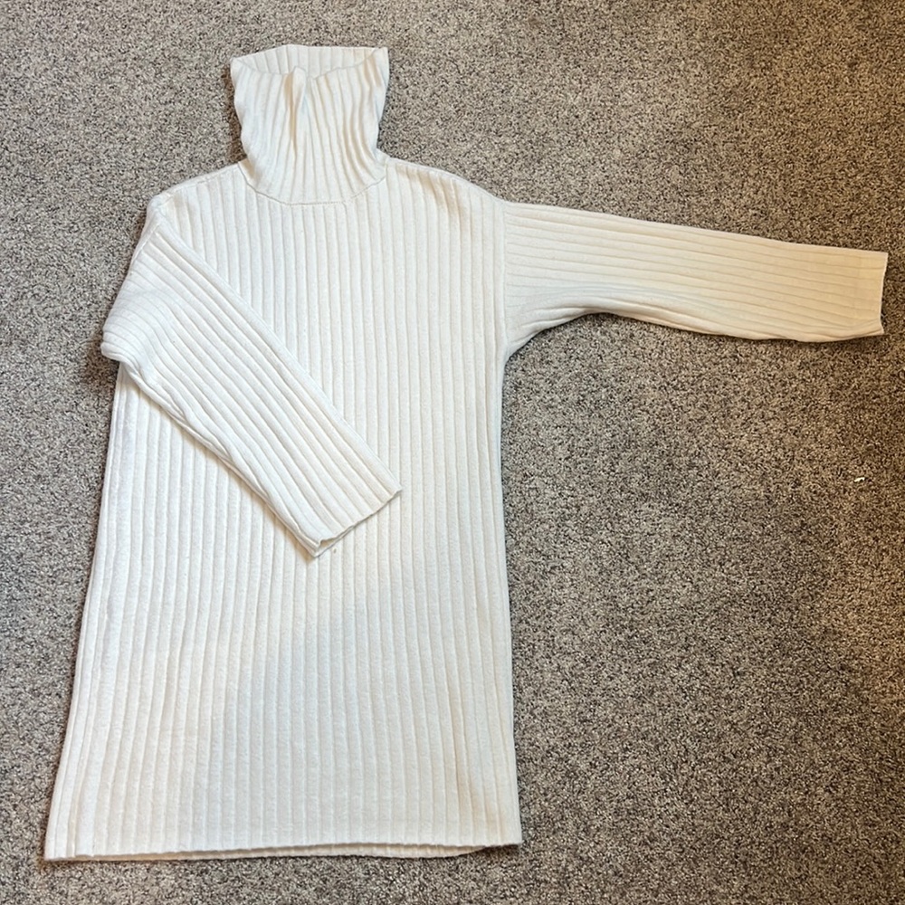 Abercrombie creamy off-white colored sweater dress